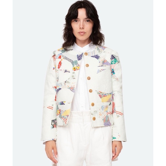 Sea New York Jackets & Blazers - Sea New York Paloma Quilted Jacket (Sz 4) Patchwork Multicolor